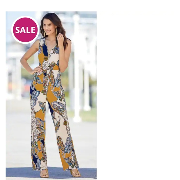 Monroe & Main Pants - Monroe & Main "Zip It Up Jumpsuit" Sz. S